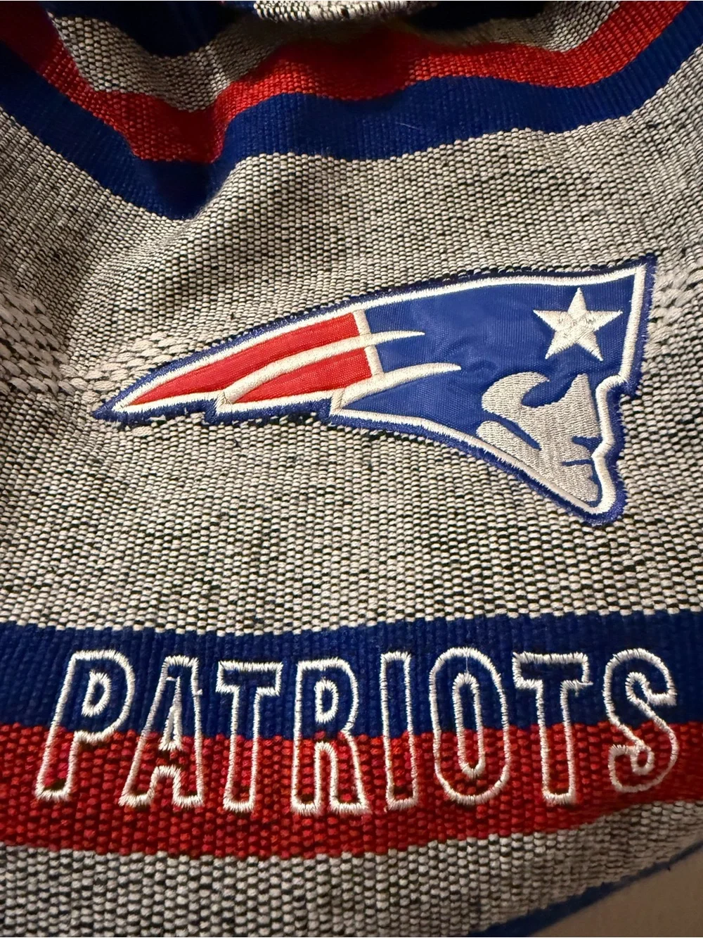 New England Patriots Woven‎ Knit Backpack - Blue/Red/Grey